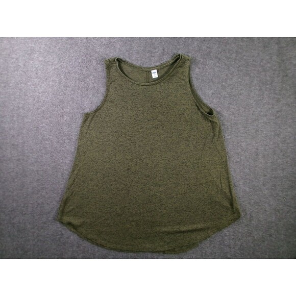 Old Navy Tank Top Womens L Luxe Heather Olive Sleeveless Scoop Neck Casual - Picture 1 of 8